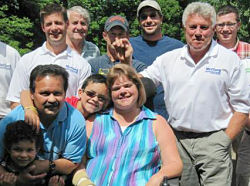 Aguirre family and volunteers