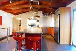 Contemporary Kitchen with Island opt