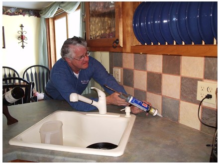 Kitchen Calking Repair