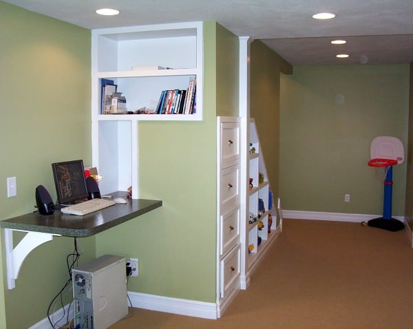 photo Basement Built In Shelving Ideas 10 awesome basement storage ideas