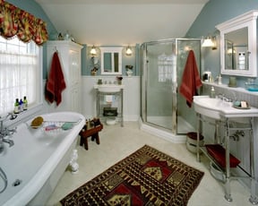 Bathroom-with-Custom-Linen-Closet-and-Medicine-Cabinets