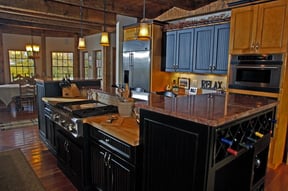 Elegant-Rustic-Kitchen-with-Tiered-Island