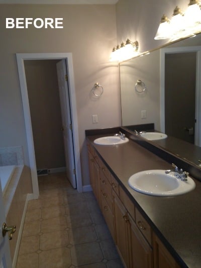 BEFORE: Master Bath Vanity