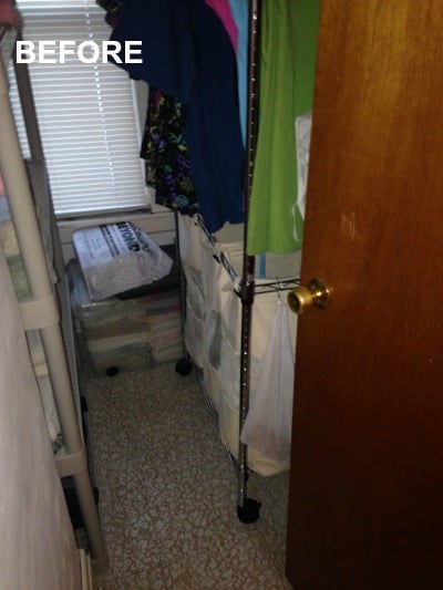 BEFORE: linen closet