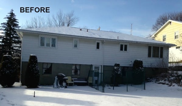 home before addition and decking