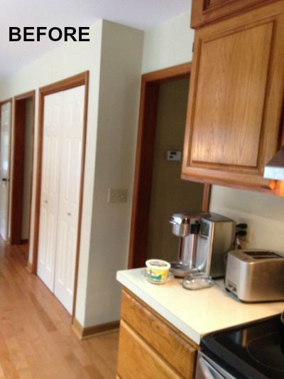 BEFORE: kitchen closet