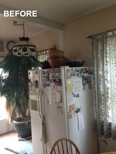 BEFORE: refrigerator placement