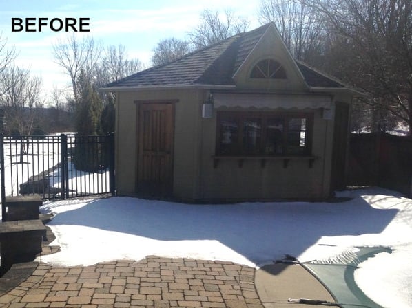Before: pool house