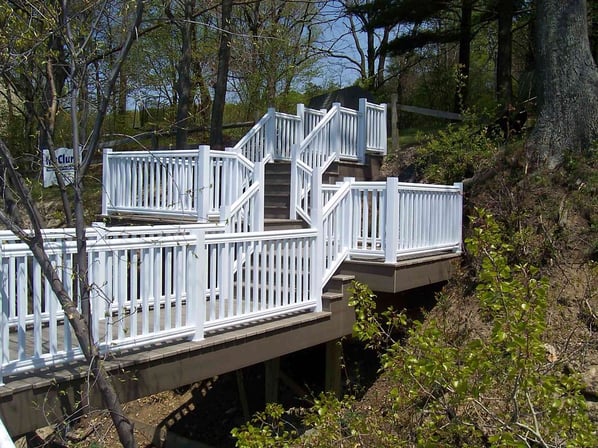 Vinyl Deck Stairway