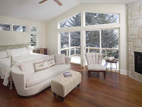 hardwood floors in bedroom
