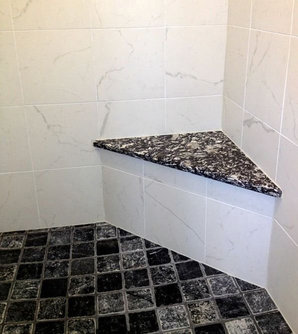 Custom Corner Shower Seat