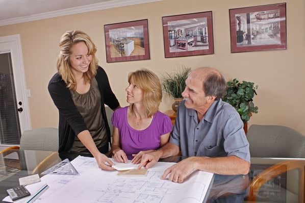 Customers Meeting with a Design-Build Remodeling Contractor