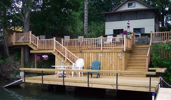 lake front deck addition