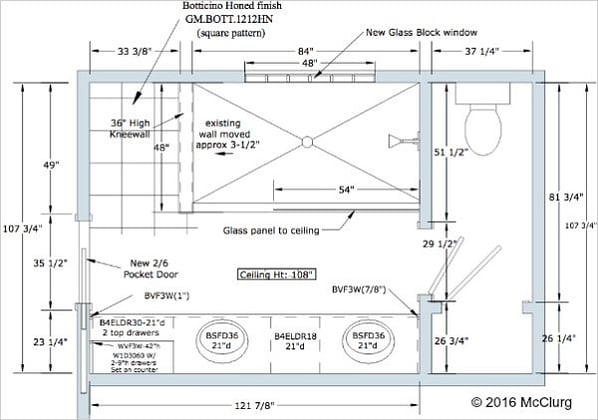 Master Bath Floor Plan