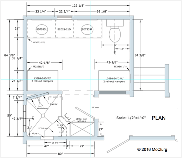 Master Bath Plan Drawing