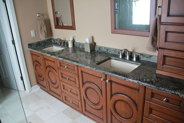 Master Bath Vanity with Dual Sinks