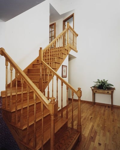 hardwood stairs and flooring