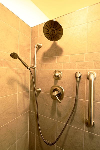 Multiple Showerheads with Accessible Controls