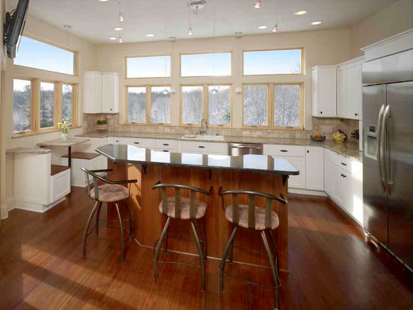 Kitchen with Ceiling Spotlights