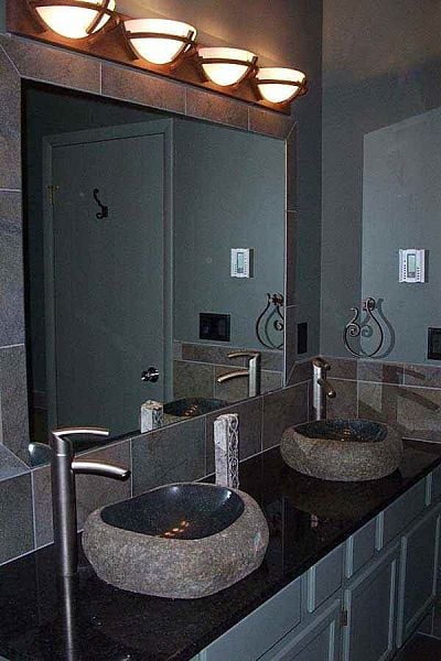 bathroom vanity with vessel sink