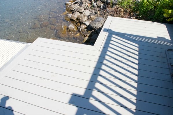 deck and dock on the water