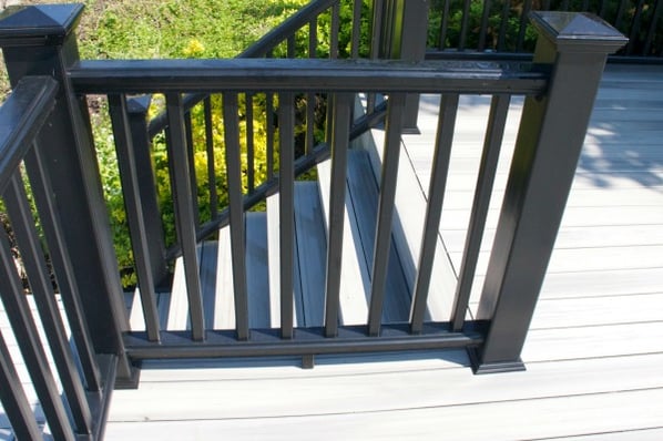 deck stairs and railings