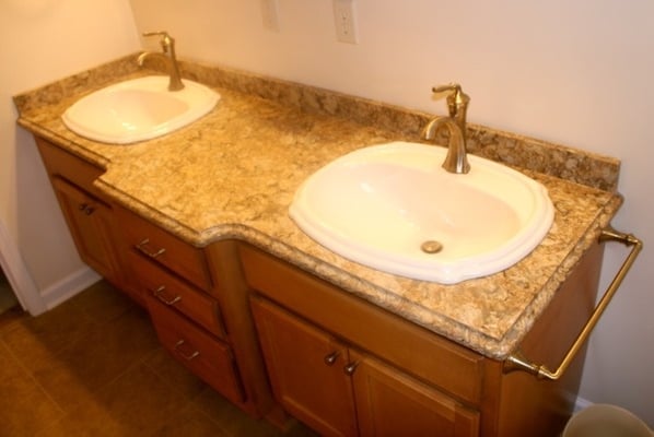 dual drop-in vanity sinks