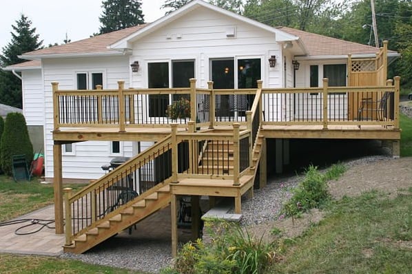 elevated deck addition