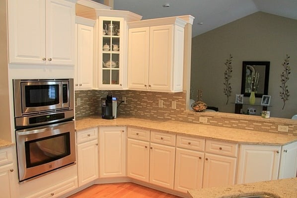 kitchen remodel with partial wall