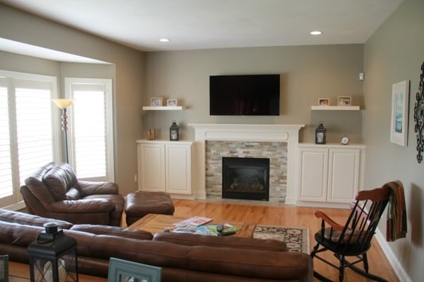 Living Room with Fireplace Makeover