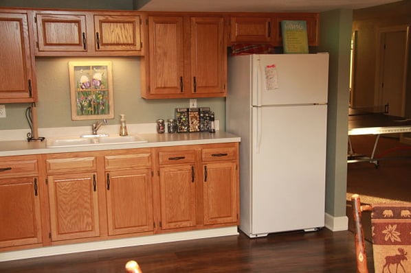 lower level kitchenette remodel