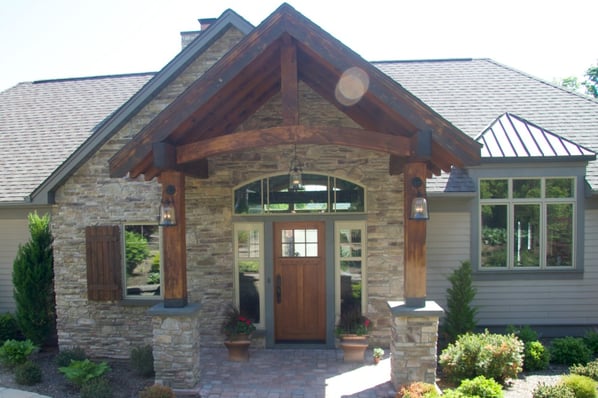 post and beam front entry