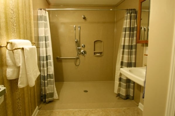 Ramped Shower Base