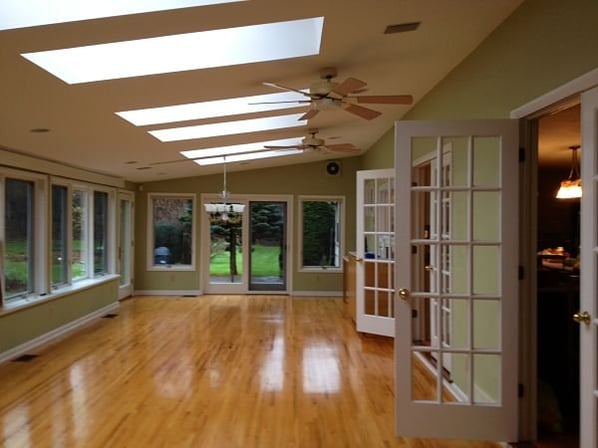 sunroom painted guilford green