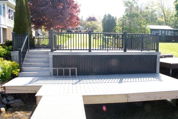 view of deck from dock