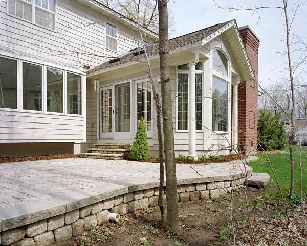 Sunroom addition exterior