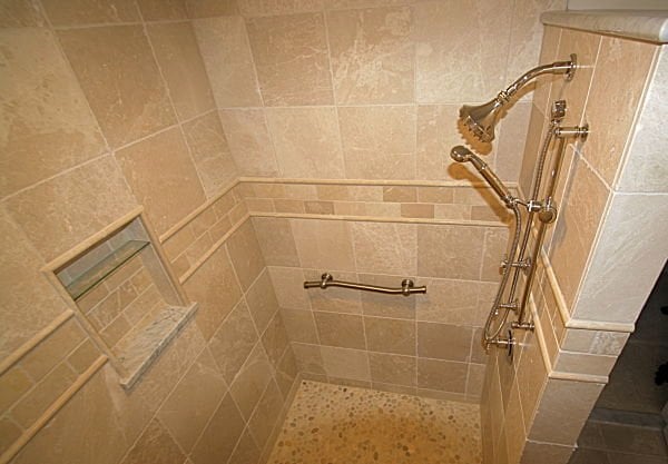walk-in shower without doors